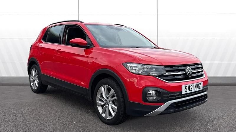 Red Used 2021 VW T-Cross SE SUV | £14,385 (Fair price) - Image 1/3