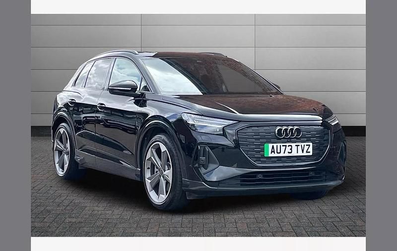 Mythos black Used 2023 Audi Q4 e-tron Black Edition SUV | £35,995 - Image 1/4
