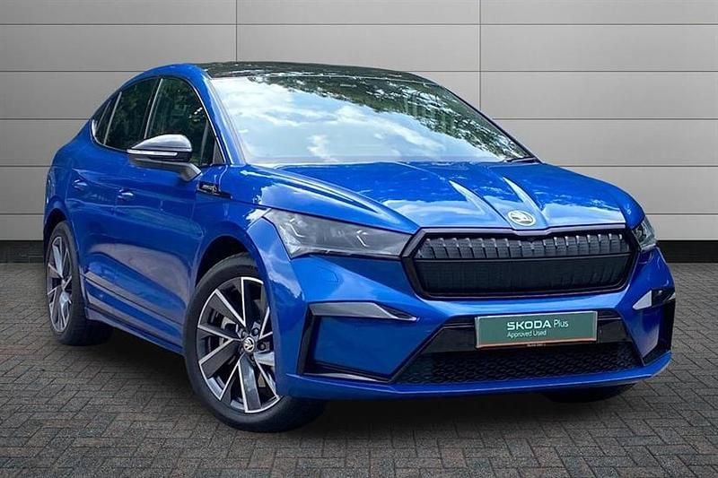 Used Skoda Enyaq iV SportlinePlus 210 kW (286 HP) 2025 Race blue SUV