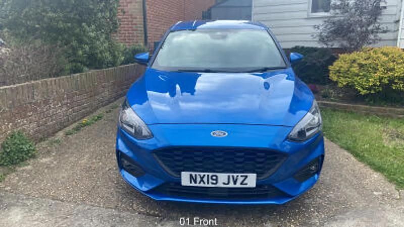 Used Ford Focus ST-Line 125 HP (91 kW) 2019 Blue Hatchback