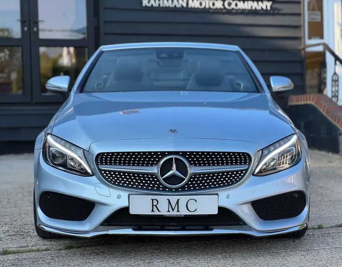 Used Mercedes C220 AMG Line Premium Plus 2018 Silver Cabriolet