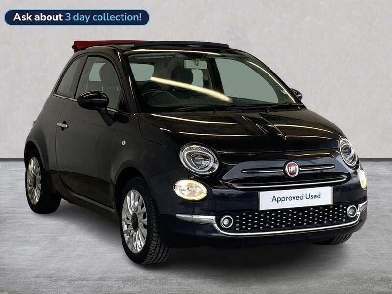 Black Used 2016 Fiat 500C Lounge Cabriolet | £7,399 (Fair price) - Image 1/4