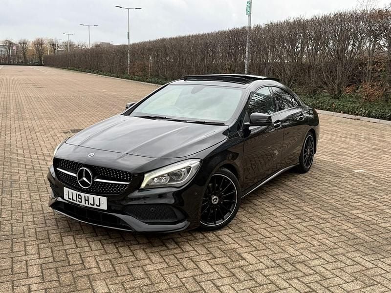 Used Mercedes CLA200 AMG line 2019 Black Sedan