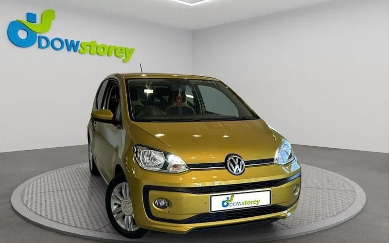 Begagnad VW up! high up! 75 HK (55 kW) 2017 Gul Halvkombi