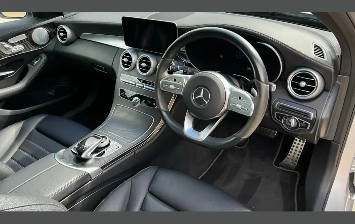 Used Mercedes C300e AMG line 301 HP (221 kW) 2021 Silver Estate