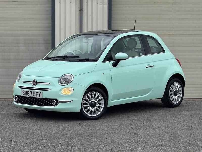 Used Fiat 500 Lounge 69 HP (50 kW) 2017 Green Hatchback