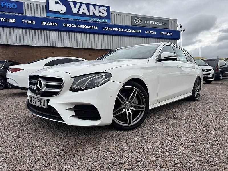 White Used 2017 Mercedes E220 AMG line Estate | £13,591 (Super price) - Image 1/4