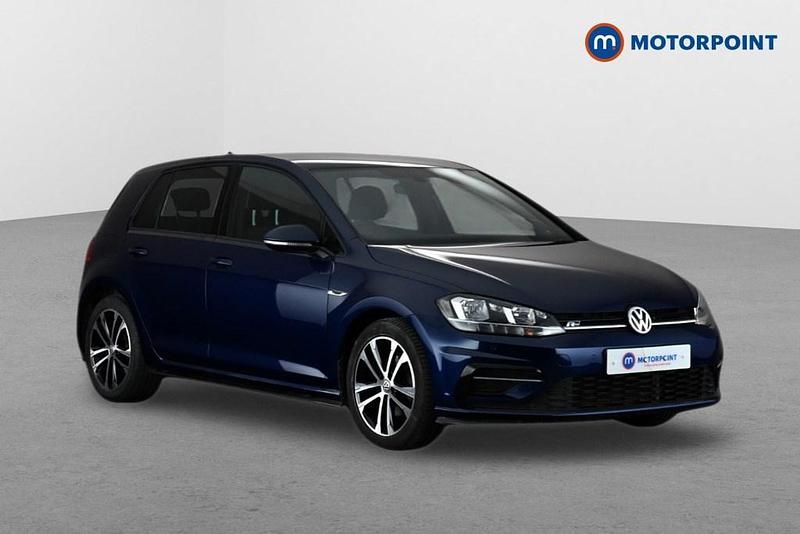 Used VW Golf VII R-line 2017 Blue Hatchback