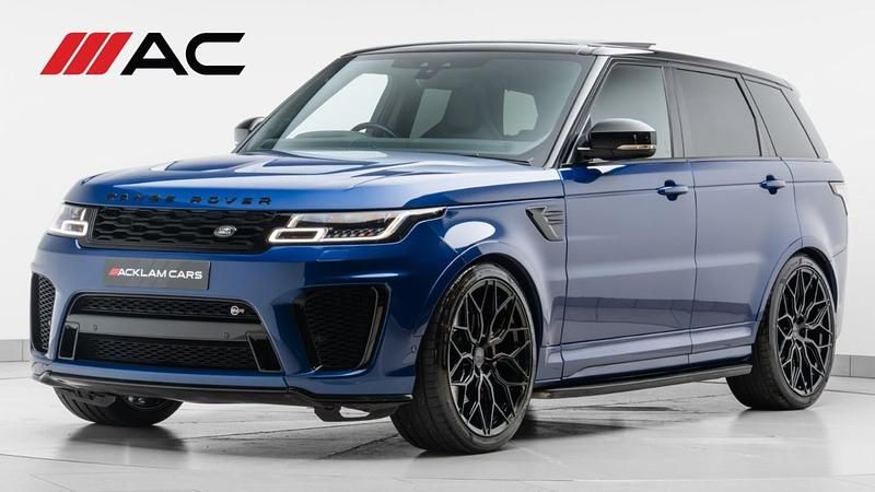 Blue Used 2020 Land Rover Range Rover Sport SVR SUV | £48,990 (Fair price) - Image 1/4
