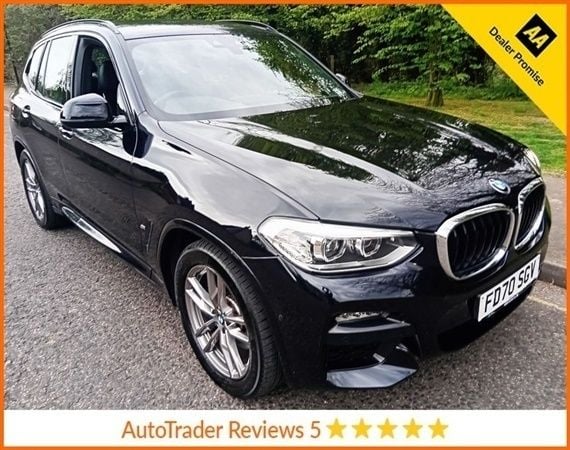 Black Used 2020 BMW X3 M Sport SUV | £22,788 (Expensive) - Image 1/1