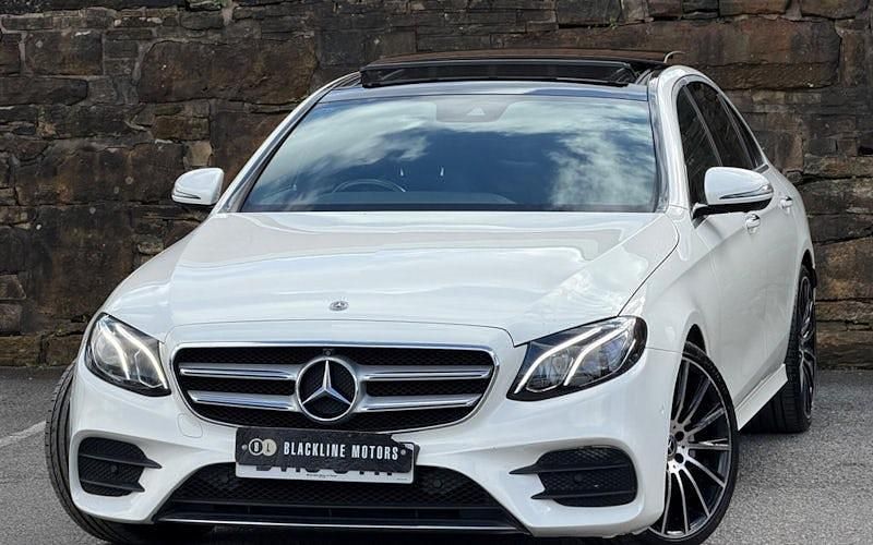 Used Mercedes E350 AMG Line Premium 258 HP (189 kW) 2018 White Sedan