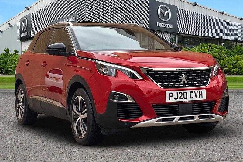 Red Used 2020 Peugeot 3008 GT-line Hatchback | £13,790 (Good price) - Image 1/3