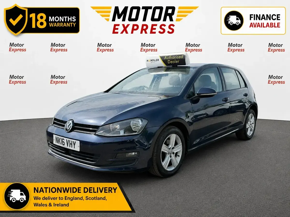 Used VW Golf VII Edition 110 HP (80 kW) 2016 Blue Hatchback
