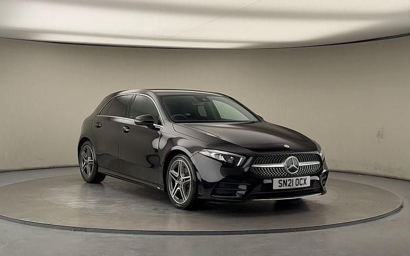 Cosmos black Used 2020 Mercedes A180 AMG line Hatchback | £16,500 (Fair price) - Image 1/4
