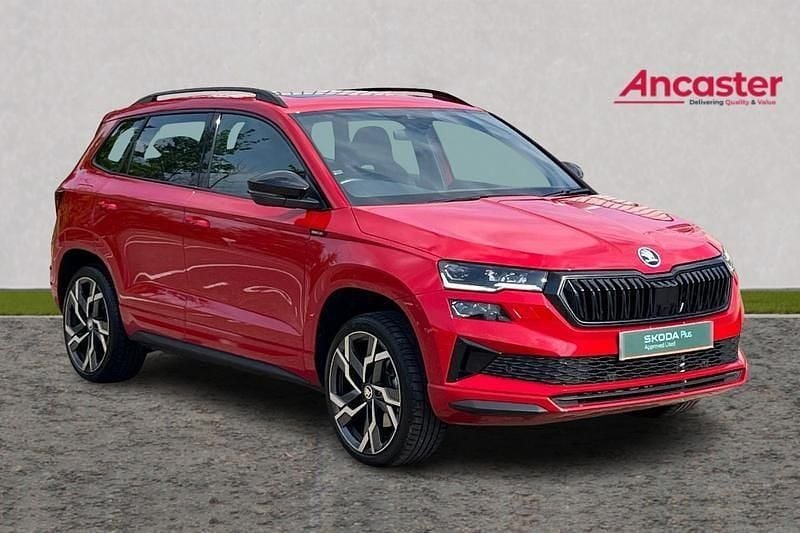 Used Skoda Karoq SportLine 150 HP (110 kW) 2024 Red SUV