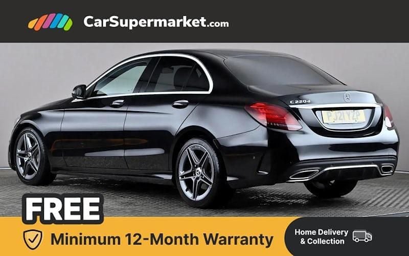 Used Mercedes C220 AMG line 194 HP (142 kW) 2020 Black Sedan