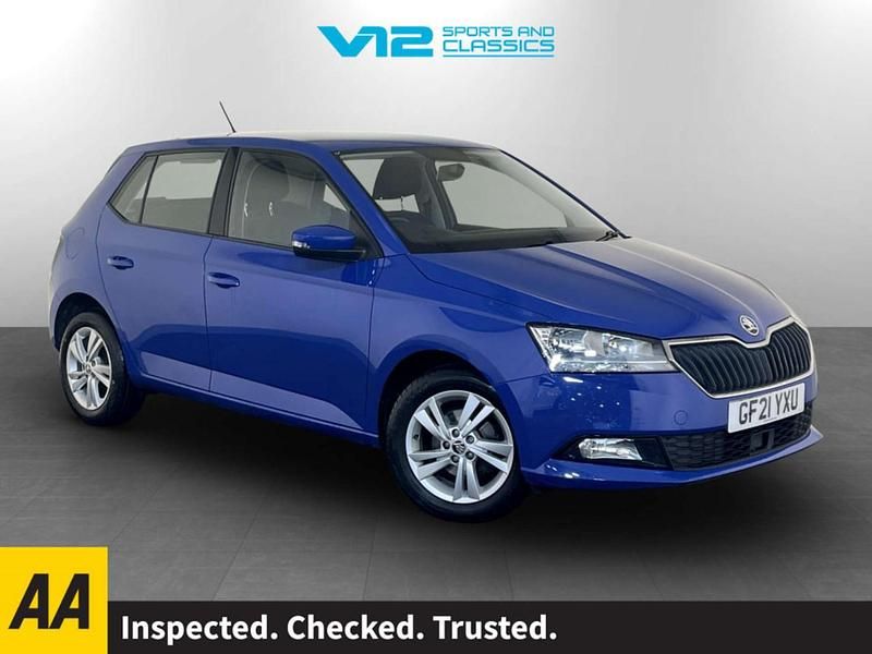 Used Skoda Fabia SE 60 HP (44 kW) 2021 Blue Hatchback