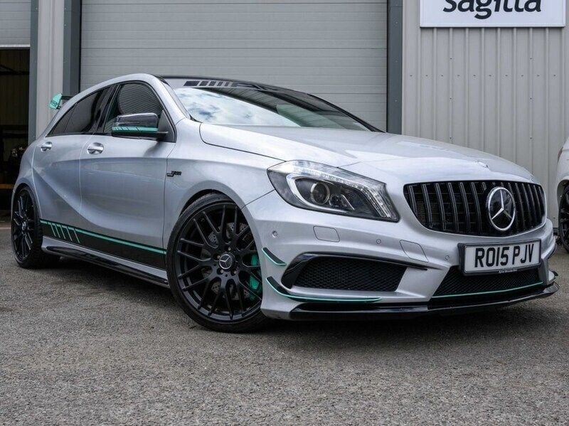 Silver Used 2015 Mercedes A45 AMG AMG Hatchback | £18,495 (Fair price) - Image 1/4