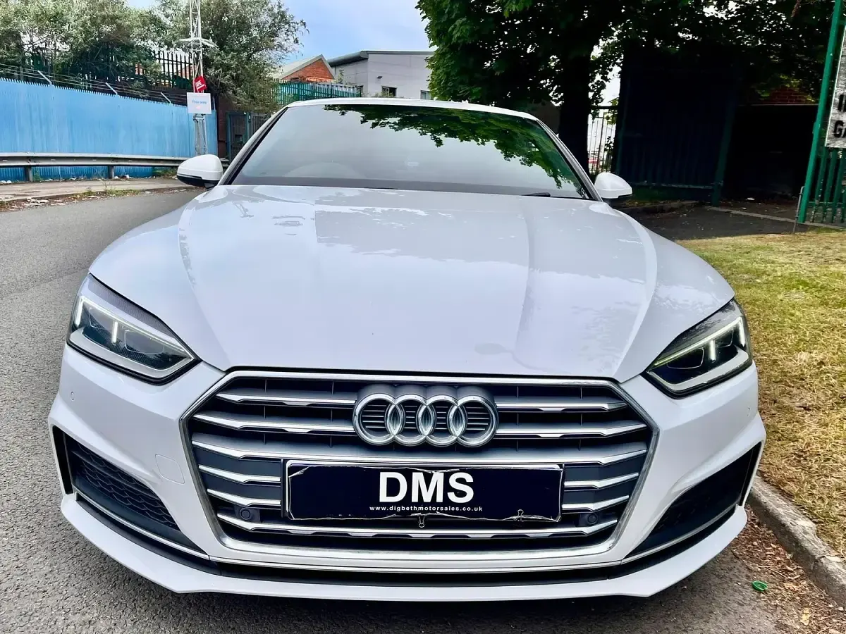 Used Audi A5 S-Line 190 HP (139 kW) 2018 White Coupe