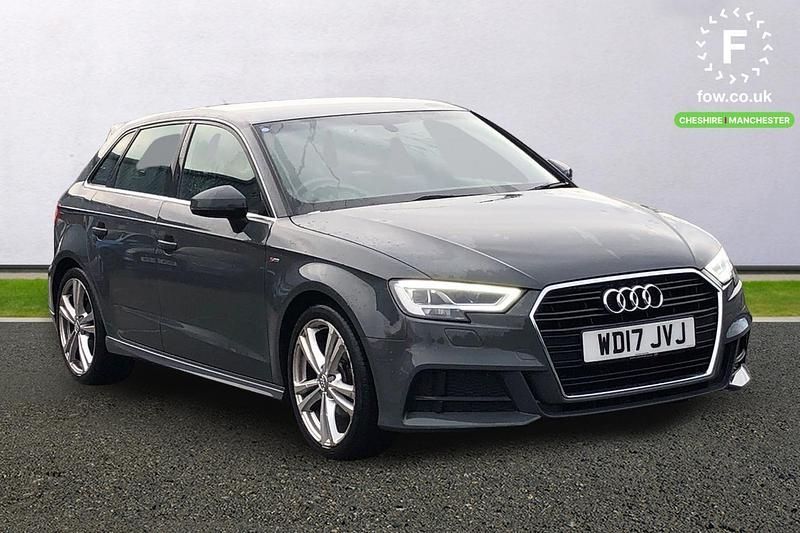 Grey Used 2017 Audi A3 S-Line Hatchback | £14,599 (Fair price) - Image 1/3