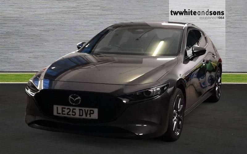 Grey New 2025 Mazda 3 Exclusive-Line Hatchback | £22,450 (Expensive) - Image 1/4