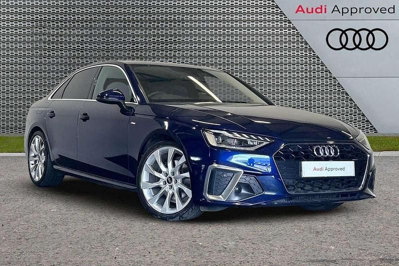 Blue Used 2022 Audi A4 S-Line Sedan | £23,793 (Fair price) - Image 1/3