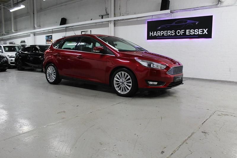 Red Used 2017 Ford Focus Titanium X Hatchback | £6,195 (Good price) - Image 1/4