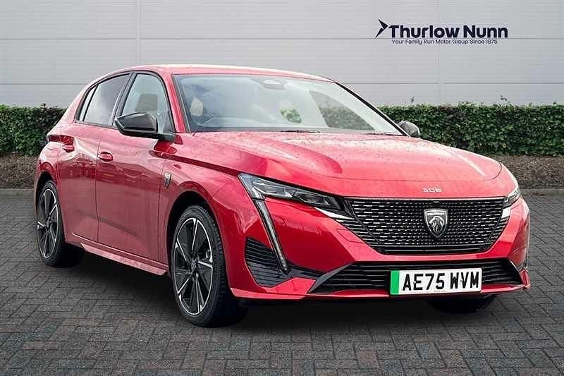 Elixir red New 2025 Peugeot e-308 GTi Hatchback | £37,990 (Expensive) - Image 1/4