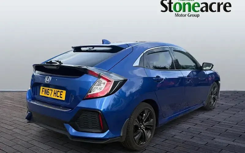 Used Honda Civic SR 129 HP (94 kW) 2018 Blue Hatchback