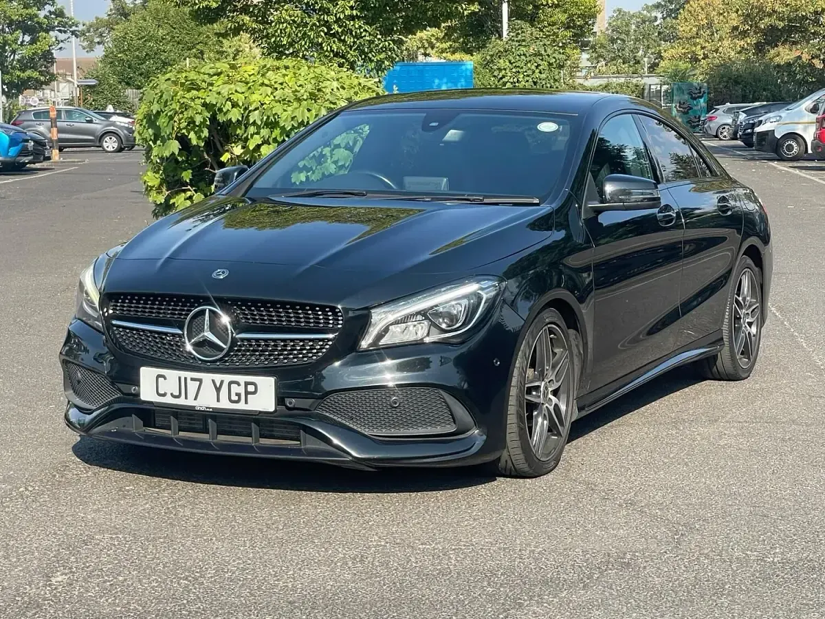 Used Mercedes CLA180 AMG line 2017 Black Coupe