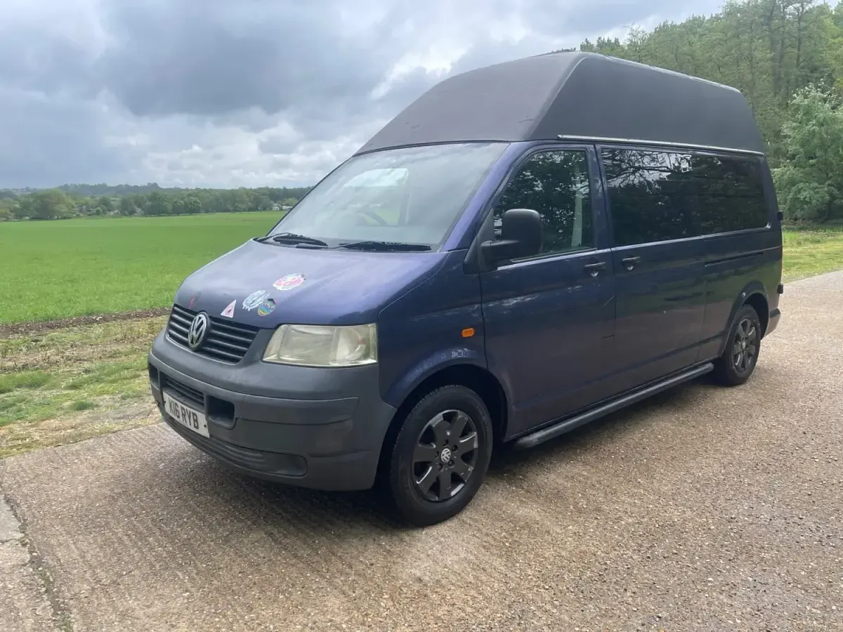 Used VW Transporter 130 HP (95 kW) 2005 Blue Van