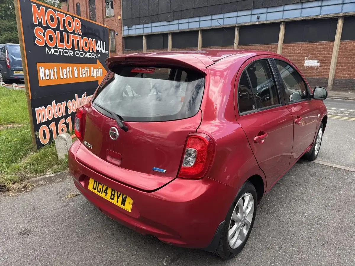 Used Nissan Micra Acenta 80 HP (58 kW) 2014 Red Hatchback