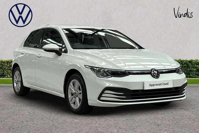 White Used 2021 VW Golf VIII Life Hatchback | £16,415 (Good price) - Image 1/3