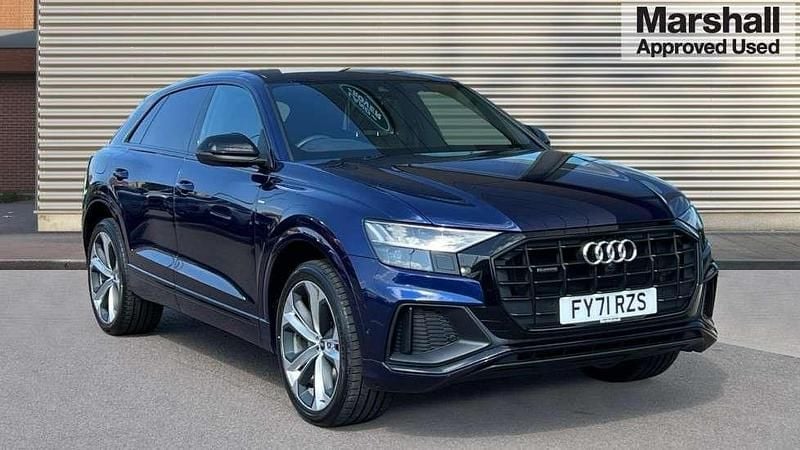 Blue Used 2021 Audi Q8 Black Edition SUV | £41,980 (Good price) - Image 1/4