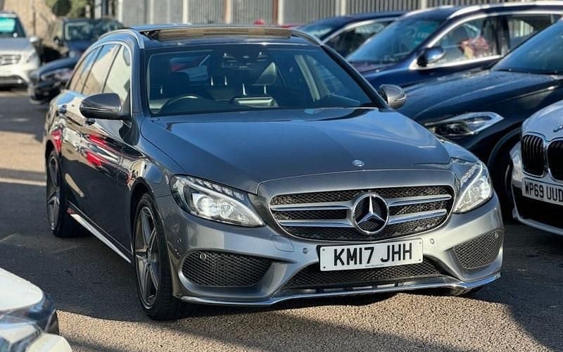 Grey Used 2017 Mercedes C250 AMG Line Premium Plus Estate | £15,990 (Fair price) - Image 1/4