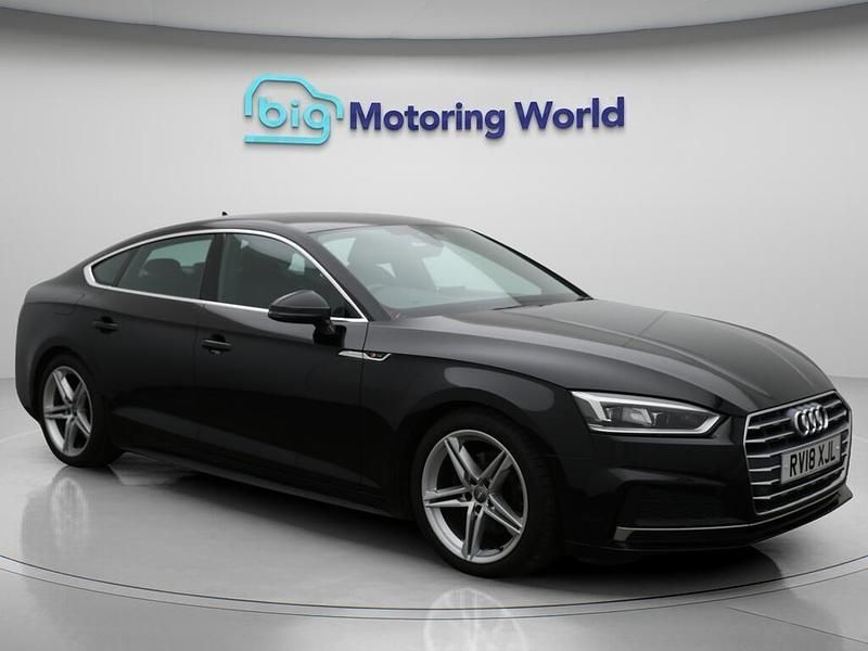 Used Audi A5 Sportback S-Line 190 HP (139 kW) 2018 Black Hatchback