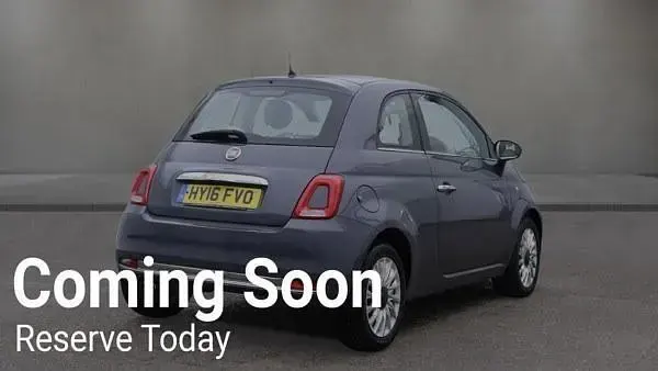 Used Fiat 500 Lounge 69 HP (50 kW) 2016 Grey Hatchback