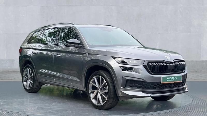 Grey Used 2023 Skoda Kodiaq SportLine SUV | £32,650 (A bit pricey) - Image 1/4