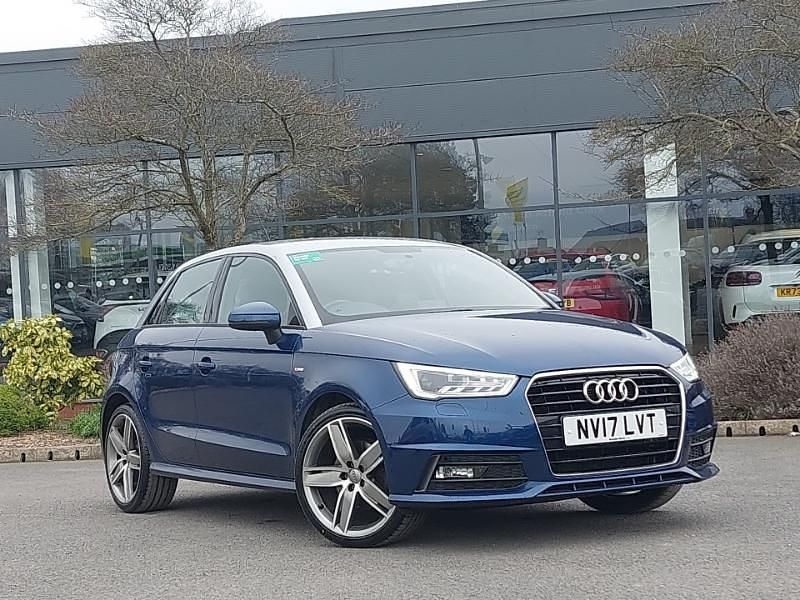 Used Audi A1 S-Line 125 HP (91 kW) 2017 Blue Hatchback