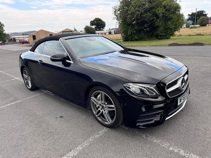 Used Mercedes E300 AMG line 245 HP (180 kW) 2018 Black Cabriolet