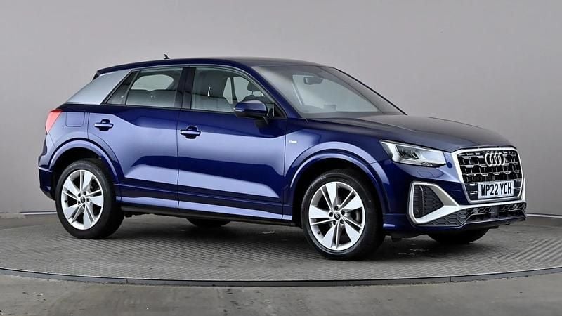 Blue Used 2022 Audi Q2 S-Line SUV | £20,498 (Fair price) - Image 1/4