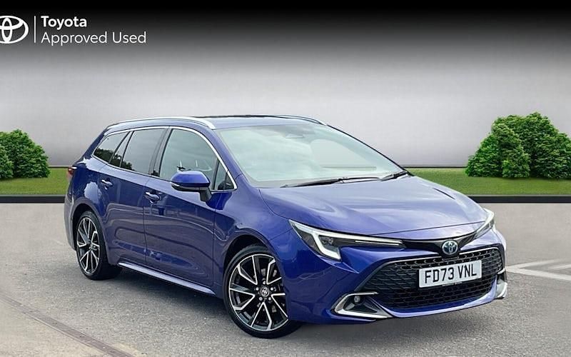 Juniper blue Used 2023 Toyota Corolla Estate | £25,890 (Fair price) - Image 1/4