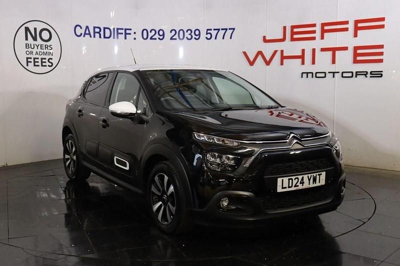 Black Used 2024 Citroën C3 PureTech Hatchback | £11,988 (Good price) - Image 1/4