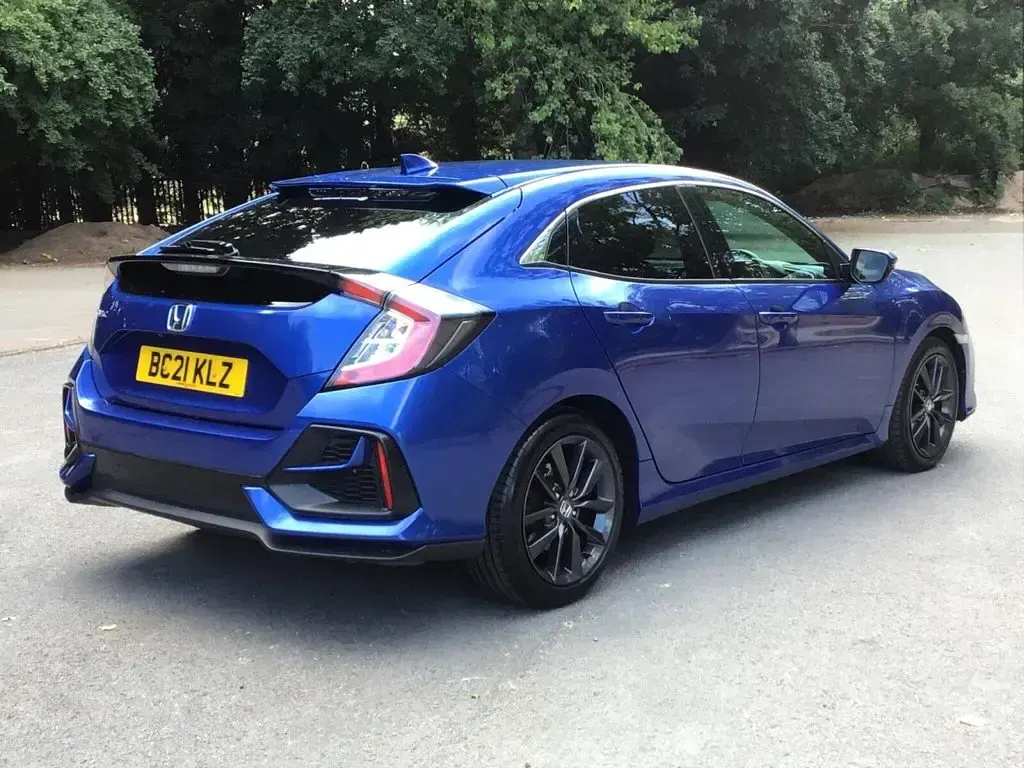 Used Honda Civic SR 126 HP (92 kW) 2021 Blue Hatchback