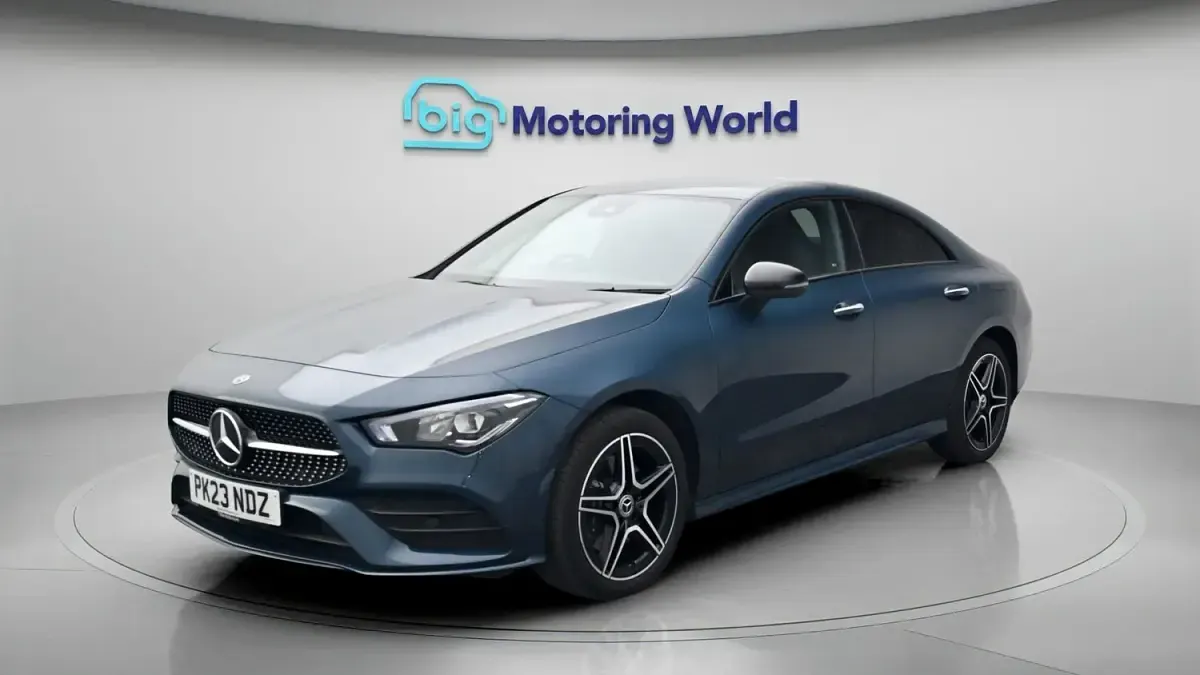 Used Mercedes CLA250e AMG Line Premium 218 HP (160 kW) 2023 Blue Coupe