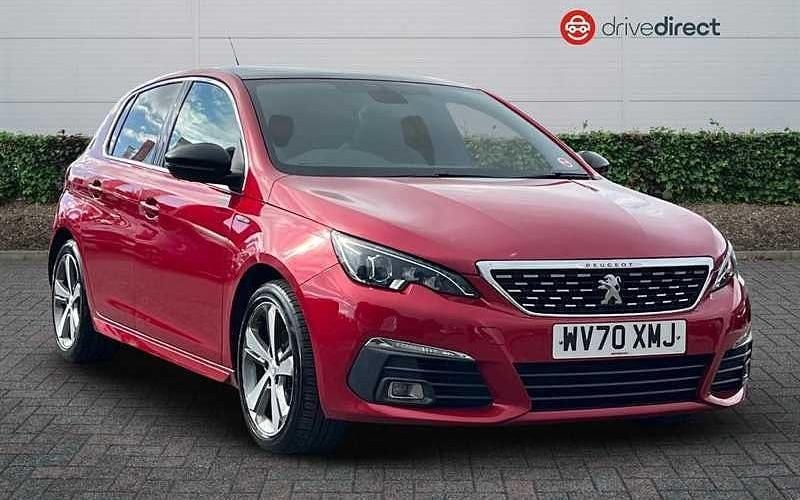 Red Used 2020 Peugeot 308 GT-line Hatchback | £10,650 (Fair price) - Image 1/4