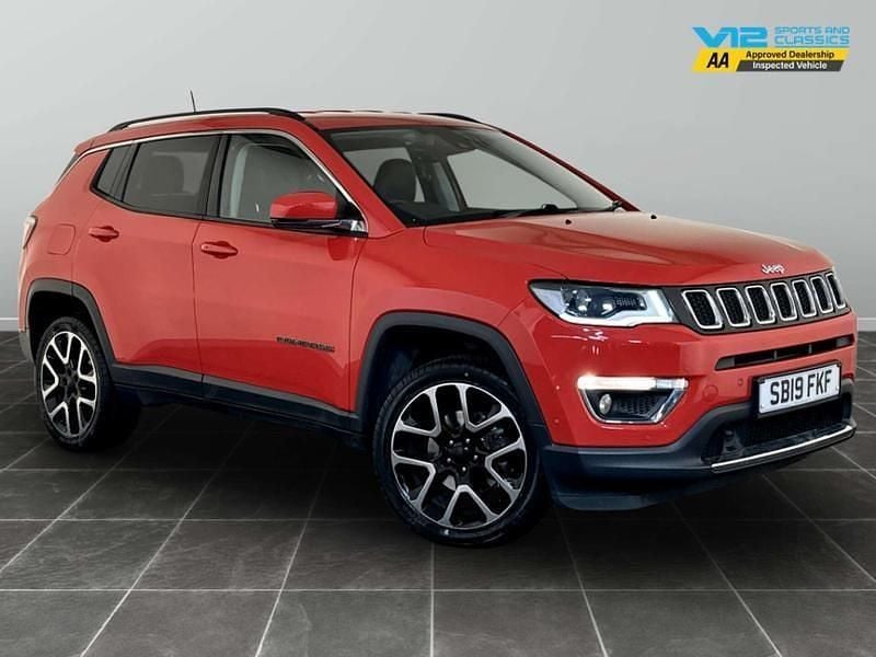 Red Used 2019 Jeep Compass Limited SUV | £12,595 (Fair price) - Image 1/2