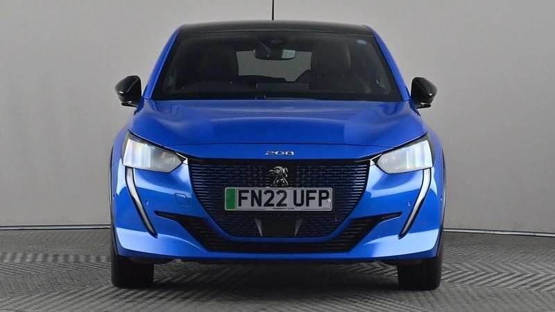 Used Peugeot e-208 Premium 100 kW (136 HP) 2022 Blue Hatchback