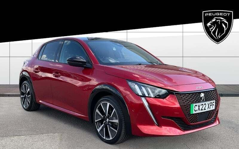 Red Used 2022 Peugeot e-208 GTi Hatchback | £12,100 (Good price) - Image 1/4
