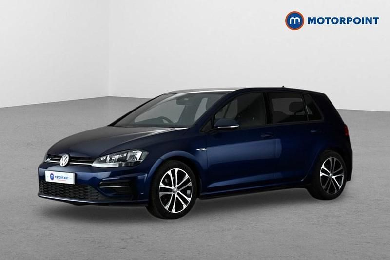 Used VW Golf VII R-line 2017 Blue Hatchback